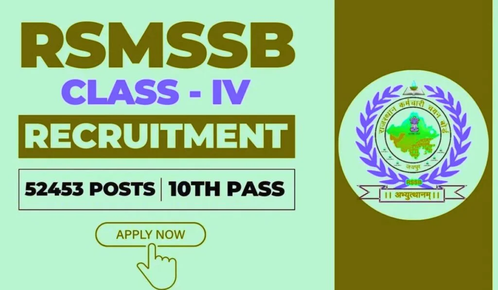 RSMSSB Class 4 Recruitment 2025