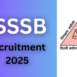 DSSSB Recruitment 2025